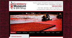 Desktop Screenshot of cranberrymuseum.com