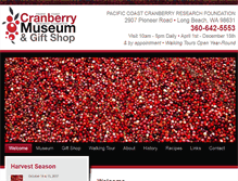 Tablet Screenshot of cranberrymuseum.com